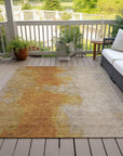 Iriel Orange Washable Indoor-Outdoor Rug - Area Rug, Ships in 2-3 Days - view 4
