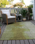 Addison Rugs Iriel Green Washable Indoor-Outdoor Rug