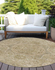 Addison Rugs Iriir Tan Washable Indoor-Outdoor Rug