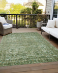 Addison Rugs Iriira Green Washable Indoor-Outdoor Rug