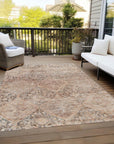 Addison Rugs Iriius Orange Washable Indoor-Outdoor Rug