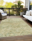 Addison Rugs Iriius Green Washable Indoor-Outdoor Rug