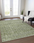 Addison Rugs Irion Green Washable Indoor-Outdoor Rug