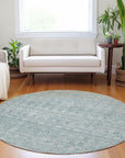 Addison Rugs Irion Teal Washable Indoor-Outdoor Rug