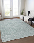 Addison Rugs Irion Teal Washable Indoor-Outdoor Rug