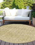 Addison Rugs Irion Gold Washable Indoor-Outdoor Rug