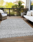 Addison Rugs Irior Gray Washable Indoor-Outdoor Rug