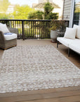 Addison Rugs Irior Brown Washable Indoor-Outdoor Rug