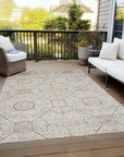 Addison Rugs Iriora Brown Washable Indoor-Outdoor Rug