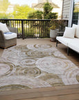 Addison Rugs Jaelain Brown Washable Indoor-Outdoor Rug