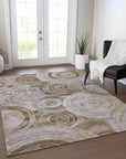 Addison Rugs Jaelain Brown Washable Indoor-Outdoor Rug