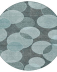 Addison Rugs Jaelanor Teal Washable Indoor-Outdoor Rug