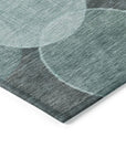 Addison Rugs Jaelanor Teal Washable Indoor-Outdoor Rug