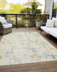 Addison Rugs Jaelaris Brown Washable Indoor-Outdoor Rug