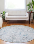 Addison Rugs Jaelaris Blue Washable Indoor-Outdoor Rug