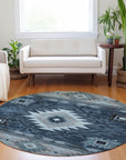 Addison Rugs Jaelas Blue Washable Indoor-Outdoor Rug