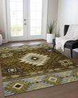 Addison Rugs Jaelas Brown Washable Indoor-Outdoor Rug