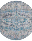 Jaelien Blue Washable Indoor-Outdoor Rug