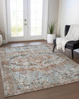 Addison Rugs Jaelien Orange Washable Indoor-Outdoor Rug