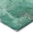 Addison Rugs Jaelion Teal Washable Indoor-Outdoor Rug