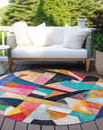 Addison Rugs Jaelira Blue Washable Indoor-Outdoor Rug