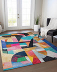 Addison Rugs Jaelira Blue Washable Indoor-Outdoor Rug