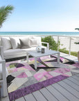 Addison Rugs Jaelira Purple Washable Indoor-Outdoor Rug