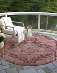 Addison Rugs Kaelanor Orange Washable Indoor-Outdoor Rug