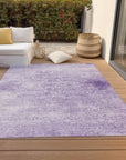 Addison Rugs Kaelas Purple Washable Indoor-Outdoor Rug