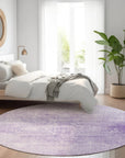 Addison Rugs Kaelas Purple Washable Indoor-Outdoor Rug