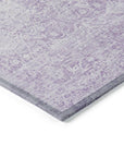 Addison Rugs Kaelas Purple Washable Indoor-Outdoor Rug
