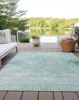Addison Rugs Kaelas Teal Washable Indoor-Outdoor Rug