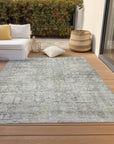 Addison Rugs Kaelien Gray Washable Indoor-Outdoor Rug