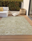 Laeara Brown Washable Indoor-Outdoor Rug