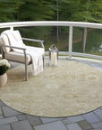 Laeara Brown Washable Indoor-Outdoor Rug