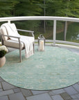 Addison Rugs Laeara Teal Washable Indoor-Outdoor Rug