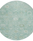 Addison Rugs Laeara Teal Washable Indoor-Outdoor Rug