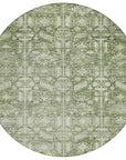 Laearis Green Washable Indoor-Outdoor Rug