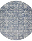 Laearis Blue Washable Indoor-Outdoor Rug