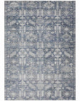 Laearis Blue Washable Indoor-Outdoor Rug