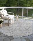 Laeel Beige Washable Indoor-Outdoor Rug