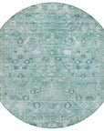 Laeel Blue Washable Indoor-Outdoor Rug
