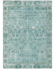 Laeel Blue Washable Indoor-Outdoor Rug