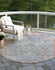 Laeel Seafoam Washable Indoor-Outdoor Rug