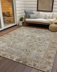 Addison Rugs Laeel Brown Washable Indoor-Outdoor Rug