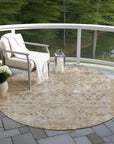 Addison Rugs Laeel Brown Washable Indoor-Outdoor Rug