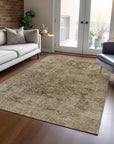 Addison Rugs Laeon Brown Washable Indoor-Outdoor Rug