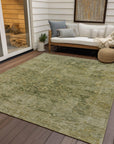 Addison Rugs Laeon Green Washable Indoor-Outdoor Rug