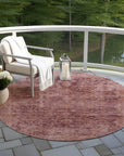 Laeon Red Washable Indoor-Outdoor Rug