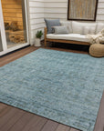 Addison Rugs Laeoril Blue Washable Indoor-Outdoor Rug